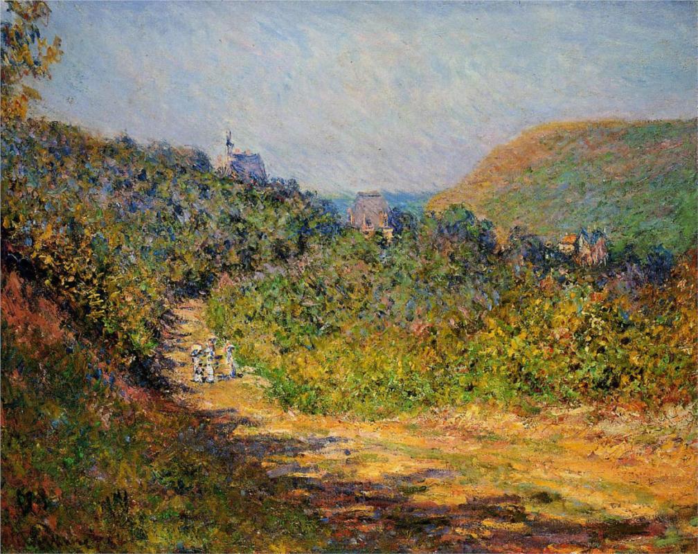 At Les Petit-Dalles - Claude Monet Paintings